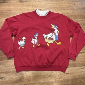 Vintage 80s Duck Duck Goose Stranger Things Nancy Sweatshirt Gopher